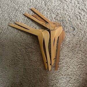 Elegant Wooden Hangers Set